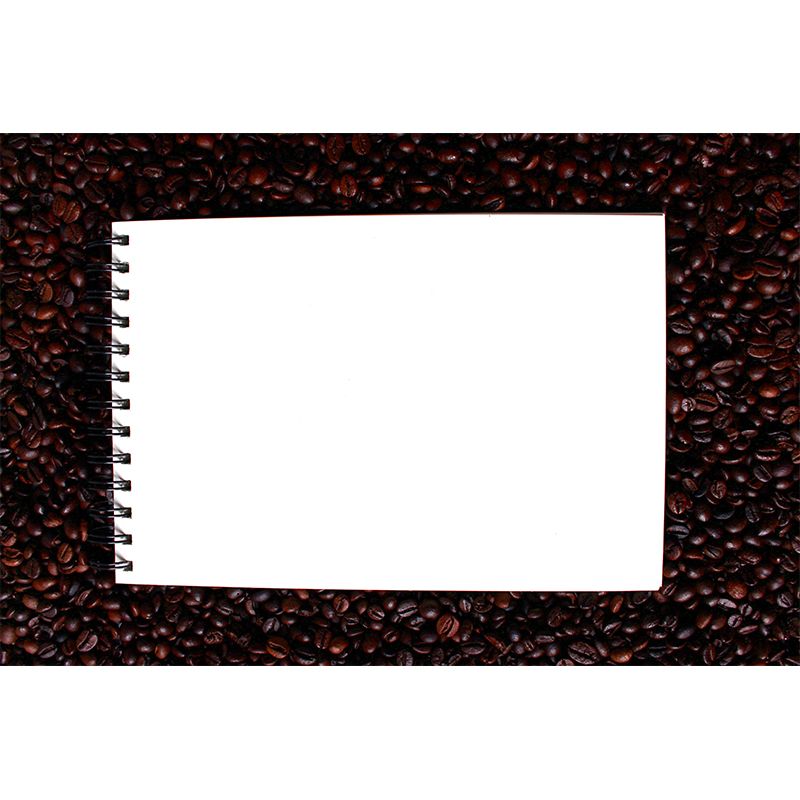 Minimalism Style Coffee Beans Mural Wallpaper for Coffee Shop, Custom Size Available