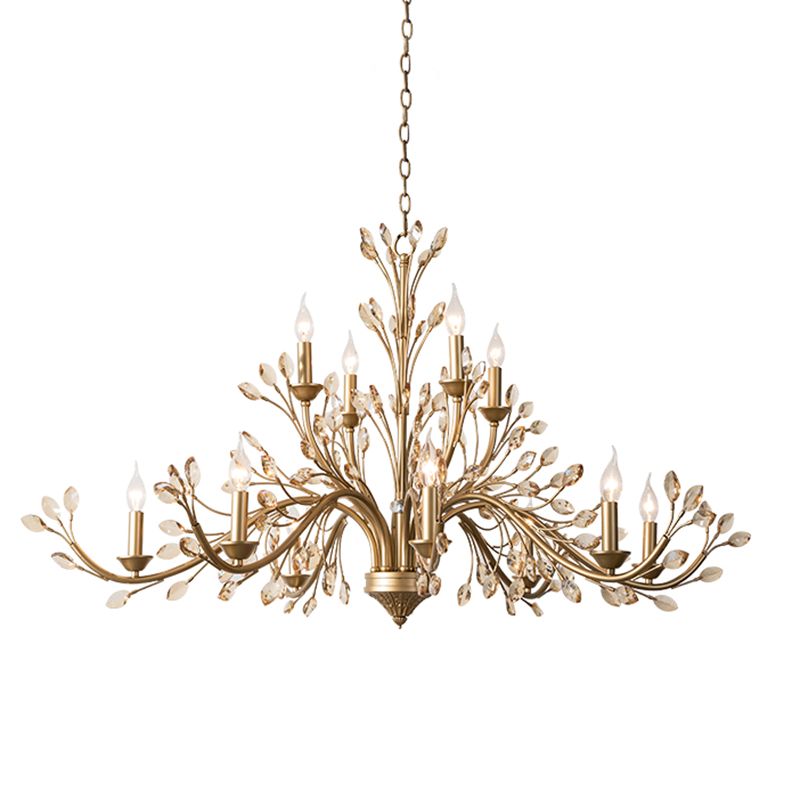 Suspended Lighting Fixture Traditional Crystal Branches Chandelier Light Fixture
