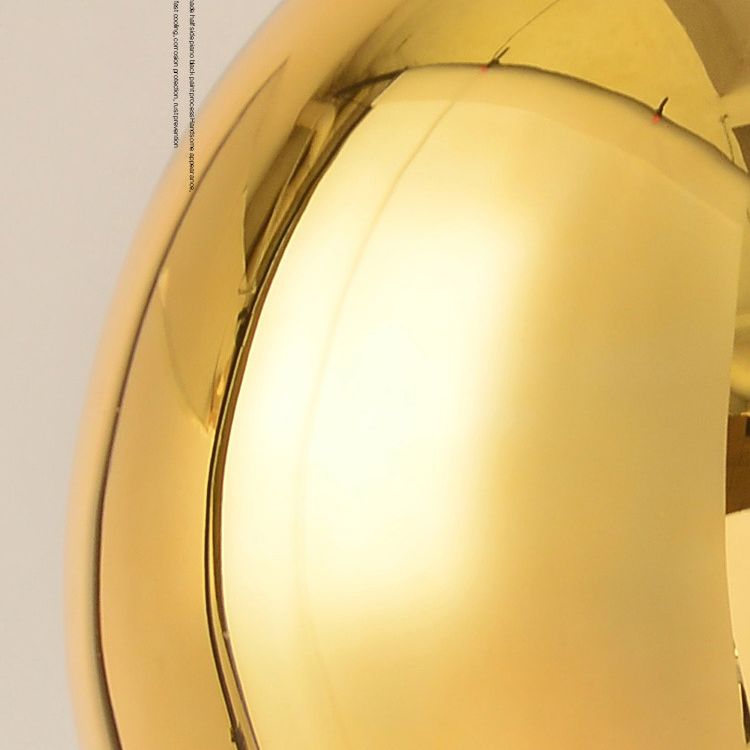 Bulbe simple de style moderne suspendu léger miroir à miroir en verre pendant à la teinte pour salle à manger de chambre à coucher