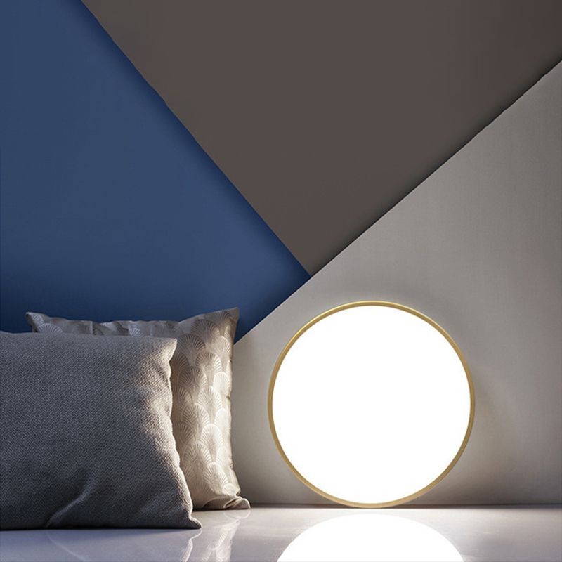 Circular Led Flush Mount Ceiling Light Fixtures Modern Acrylic Flush Light