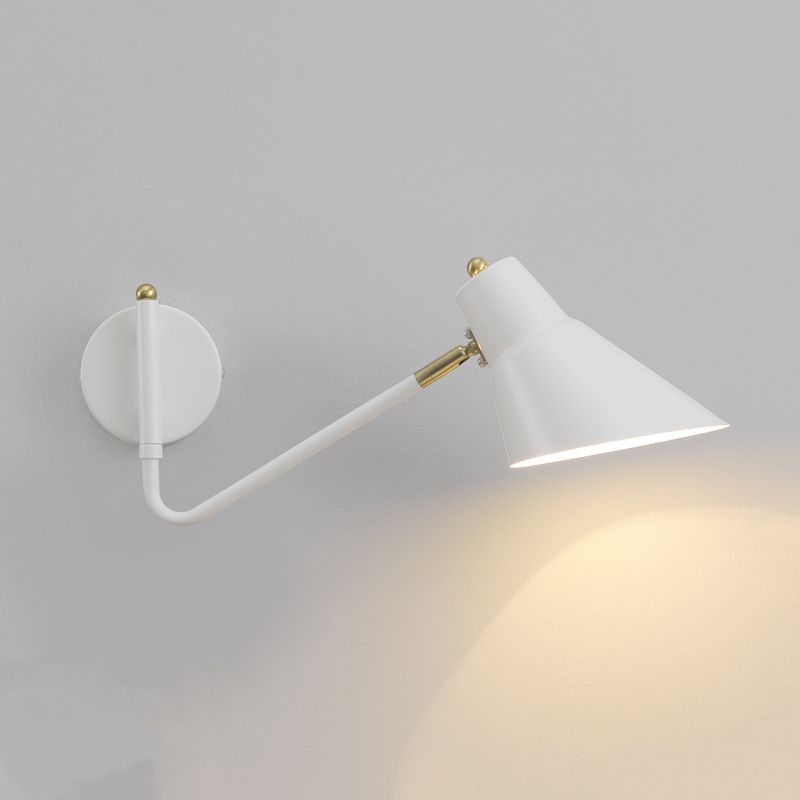 Modern Wall Sconce Geometric Shape Wall Light with Metal Shade for Living Room