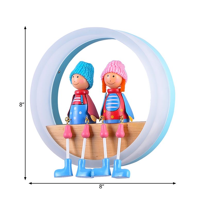 Cartoon Big O Wall Light con coppia Light Acrilic Sconce Light for Child Camera Restaurant