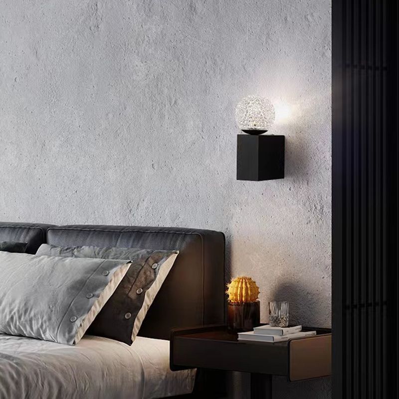 Modern Bath Vanity Lighting Acrylic Black/Golden Wall Light for Bathroom