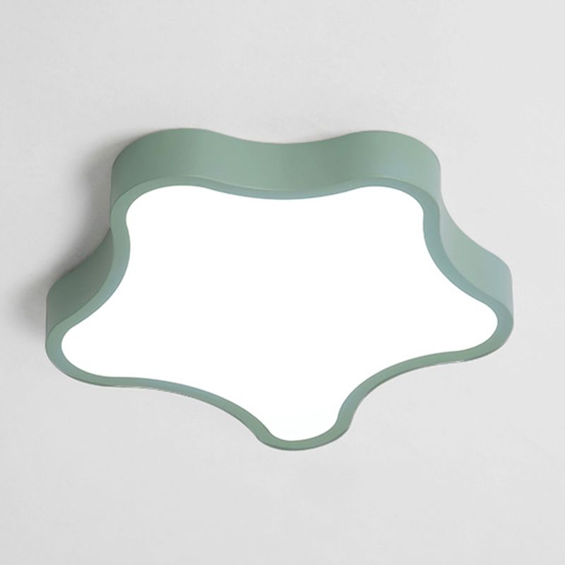 Modern Style Star Shade Ceiling Lamp Metal 1 Headed Ceiling Lighting for Bedroom