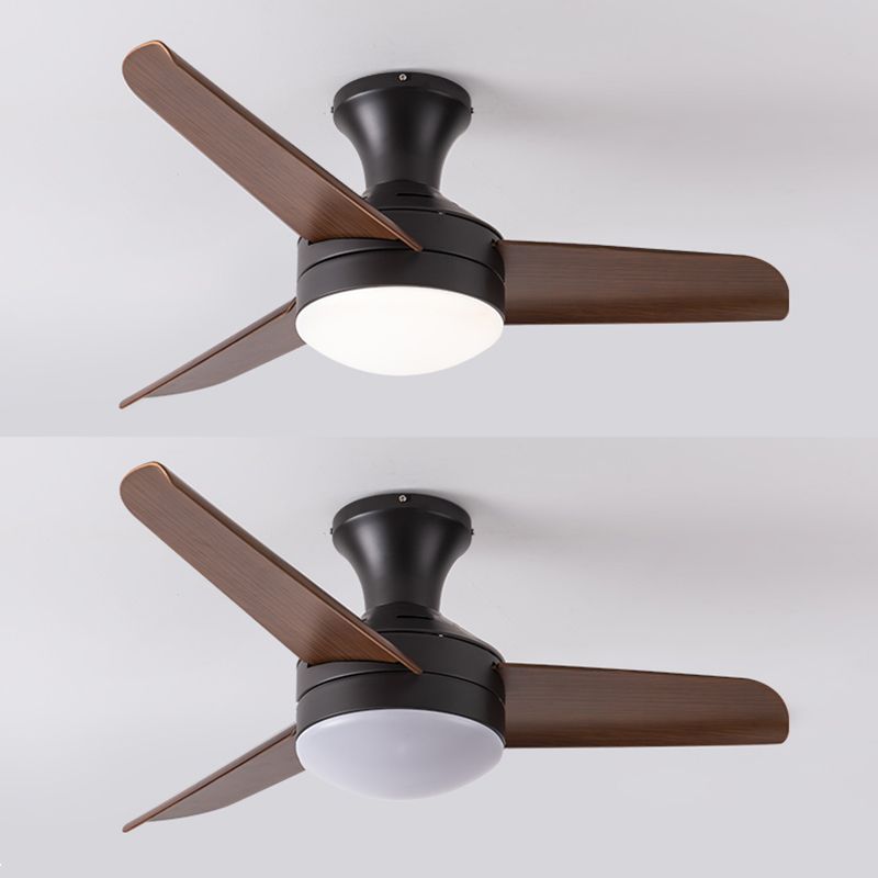 Lampada a ventola del soffitto in stile moderno in metallo a controproteggio a sfioramento della luce