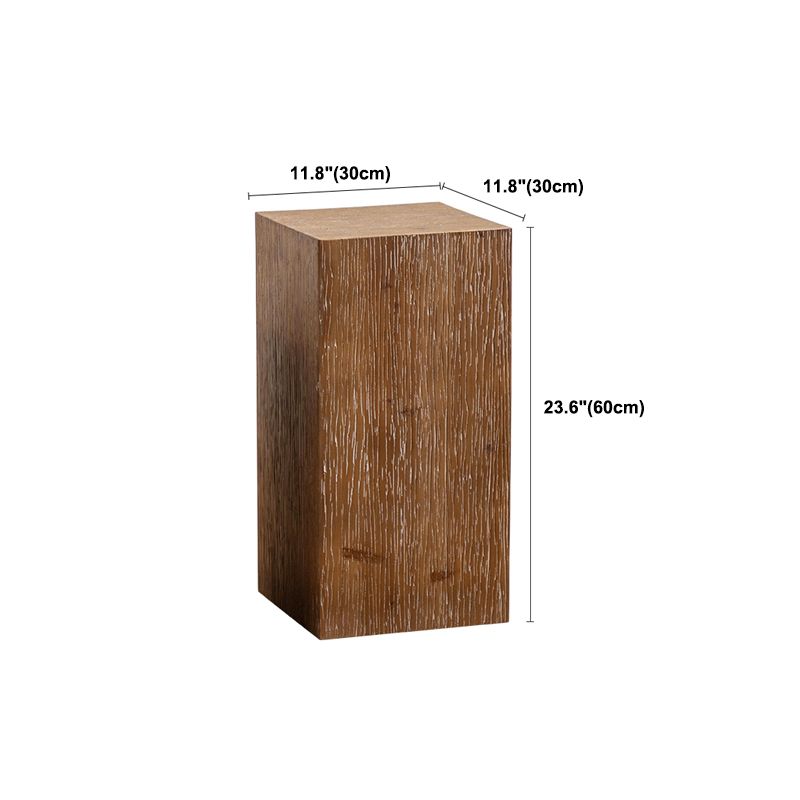 Modern Pedestal Wooden Coffee Table Rectangular Top Shape Cocktail Table
