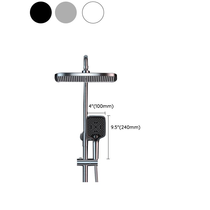 Ellipse Shower Set Intelligent Digital Display Thermostatic Shower Diamond Button