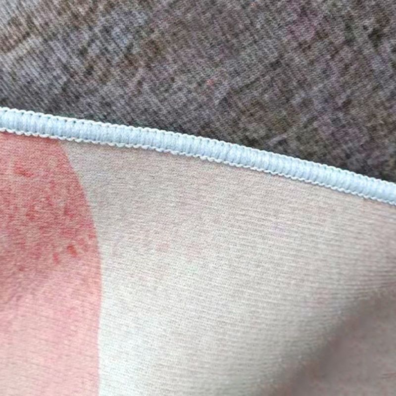 Green Graphic Rug Polyester Magnificent Rug Washable Rug for Living Room