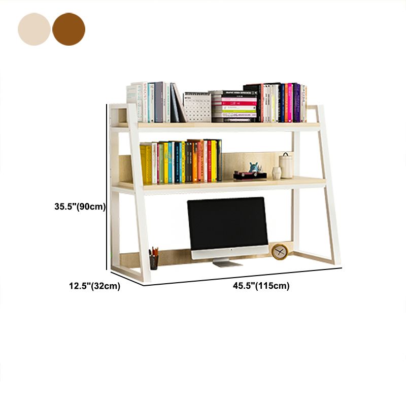 12.6"W Wooden Open Bookshelf Matte Finish Modern Bookcase with Shelves