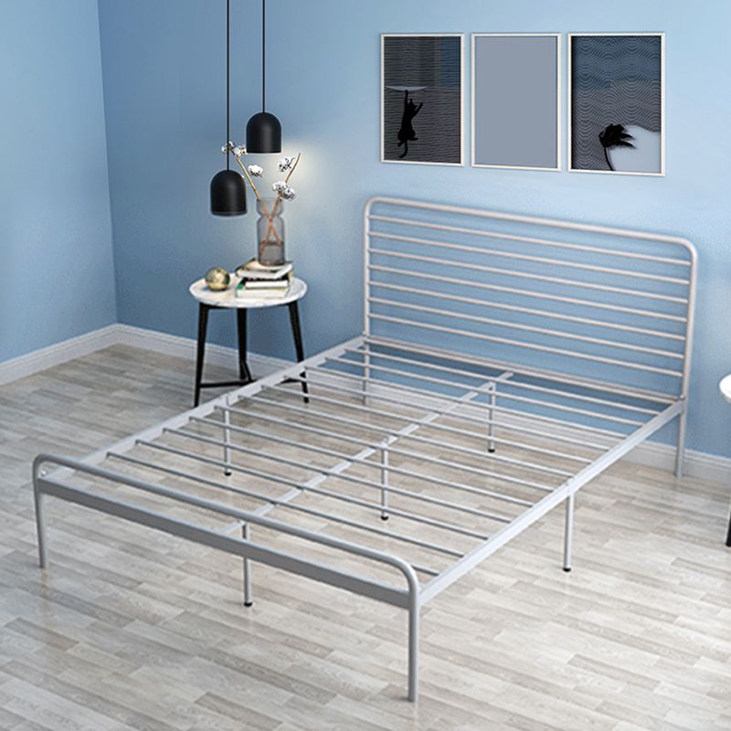 84.65 inch Wide Industial Bed Frame Metal Bed with Headboard