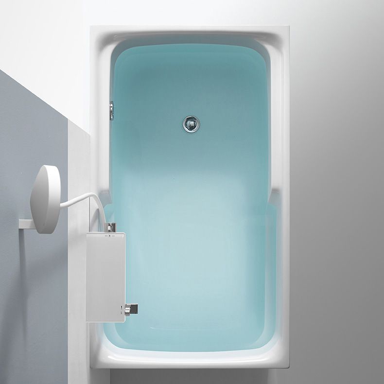 Back to Wall Small Tub Modern Soaking Rectangular Bathroom Bathtub
