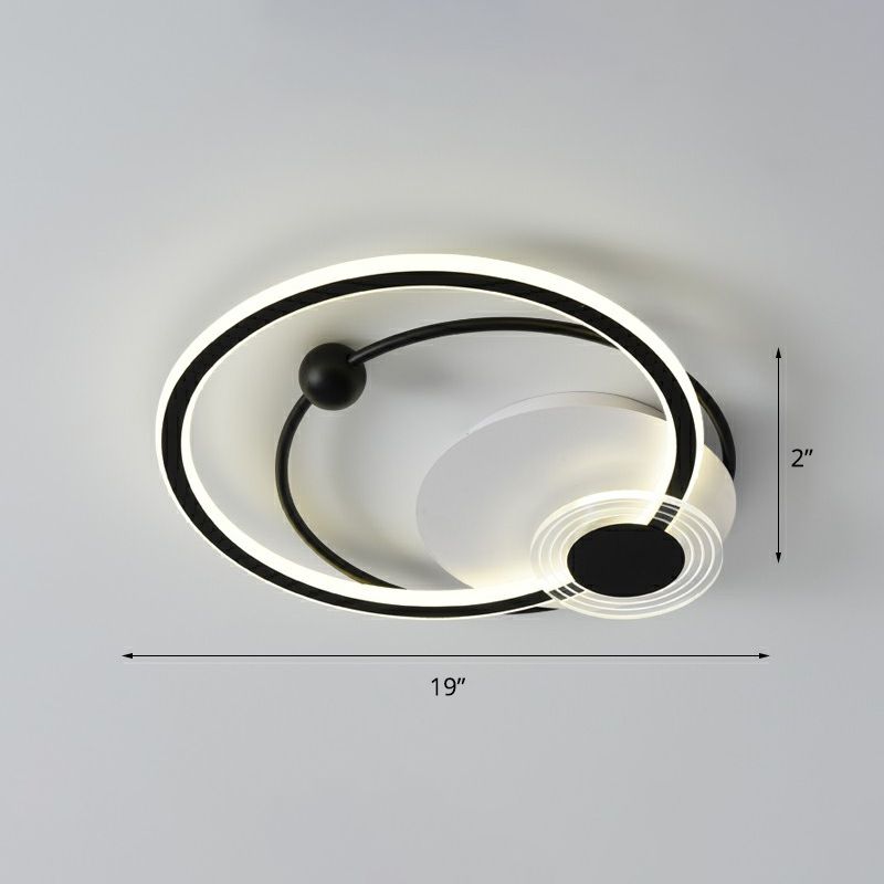 Loop Shaped Acryl Flush Mount Verlichting Eenvoud LED Plafond Licht voor slaapkamer