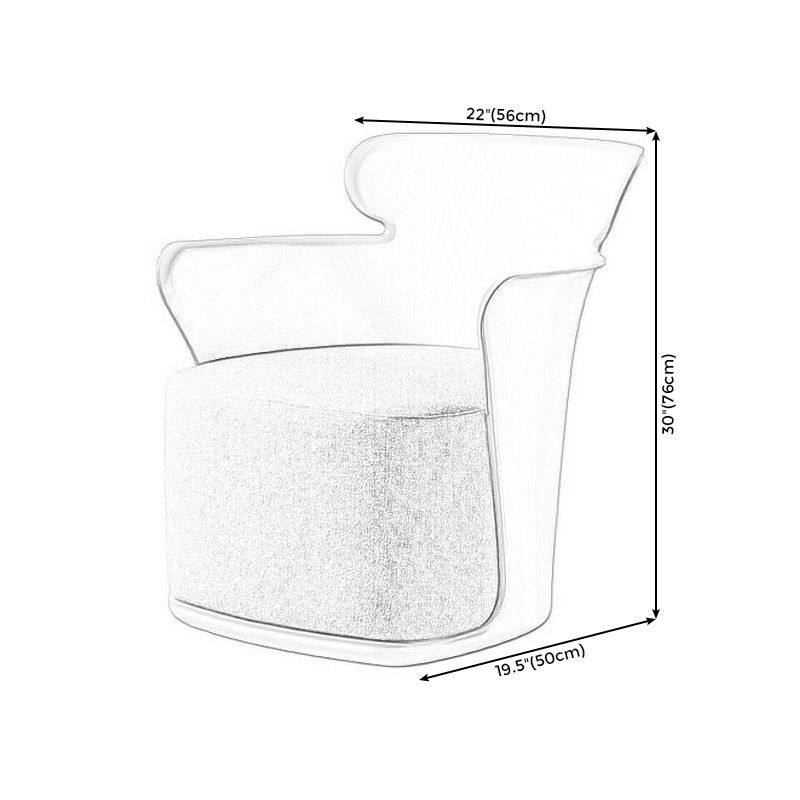 Arms Included Chair 27.5" L x 23.6" W x 29.9" H Linen Chair for Living Room