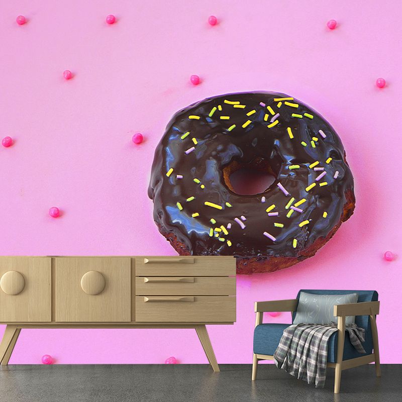 Sweet Pastry Mural Contemporary Style Wall Decor for Cake Shop, Water Resistant