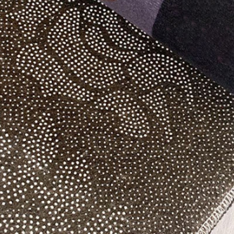 Pink Nordic Rug Polyester Irregular Color Block Rug Washable Rug for Living Room