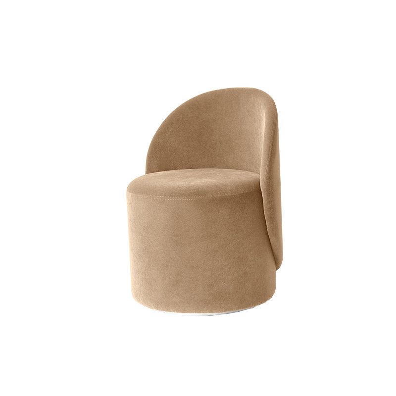 Tight Back Solid Wood Frame Armless Chair Solid Color Accent Chair