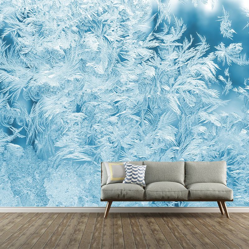 Soft Bird Feather Mural Wallpaper Mildew Resistant Wall Covering for Decoration