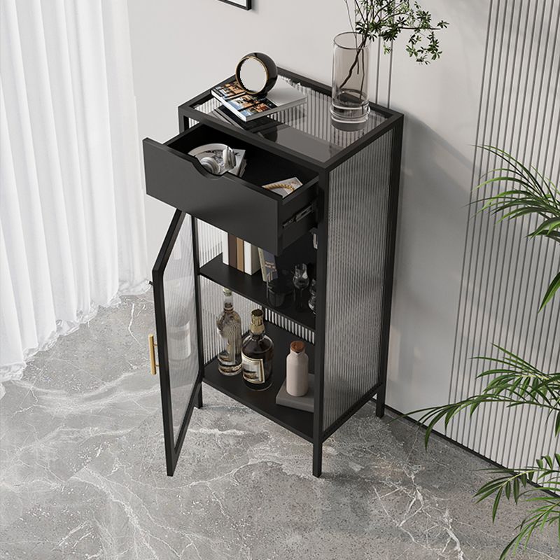 Contemporary 1 - Door Accent Cabinet, Rectangle Cabinet with 1 Drawer
