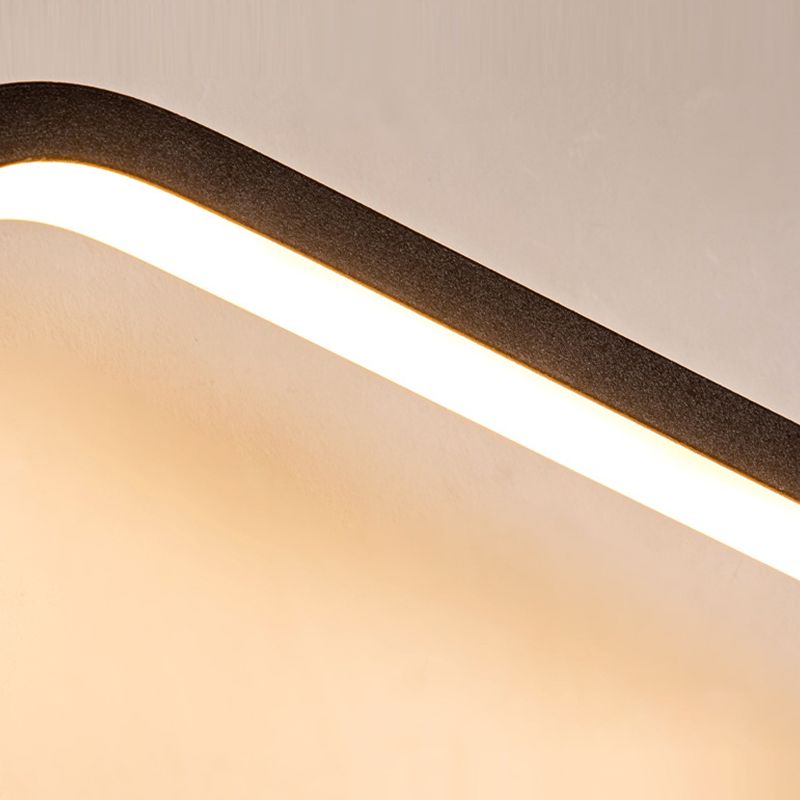 Metal Modern Wall Sconce Geometric Shape Wall Light with Acrylic Shade for Bedroom