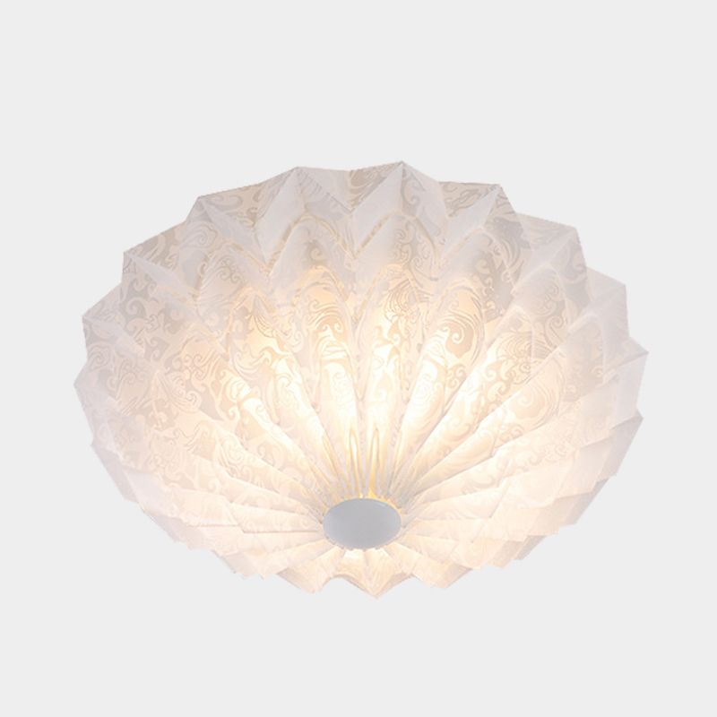 Kuppel-Unterputzleuchte mit weißem Finish, modernistische 1-Licht-Acryl-Unterputzleuchte