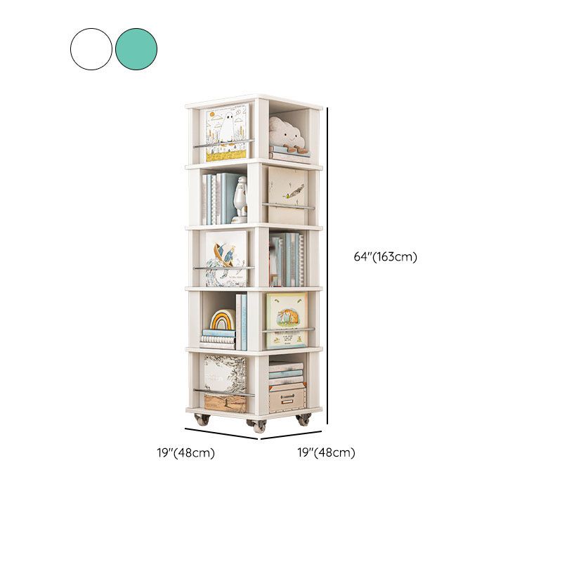 Engineered Wood Standard Bookcase Closed Back Scandinavian Bookshelf