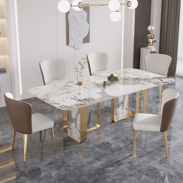 Luxury Sintered Stone Top Dining Set 1/4/5/7 Pieces Dining Table with Chairs