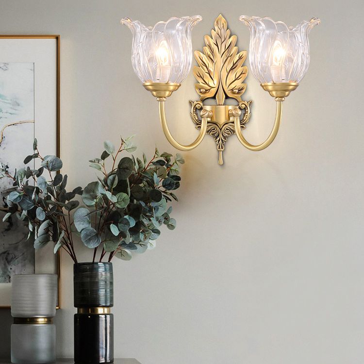 Traditionele stijl gewapende wand gemonteerd licht metalen ijdelheid wandlampen voor badkamer