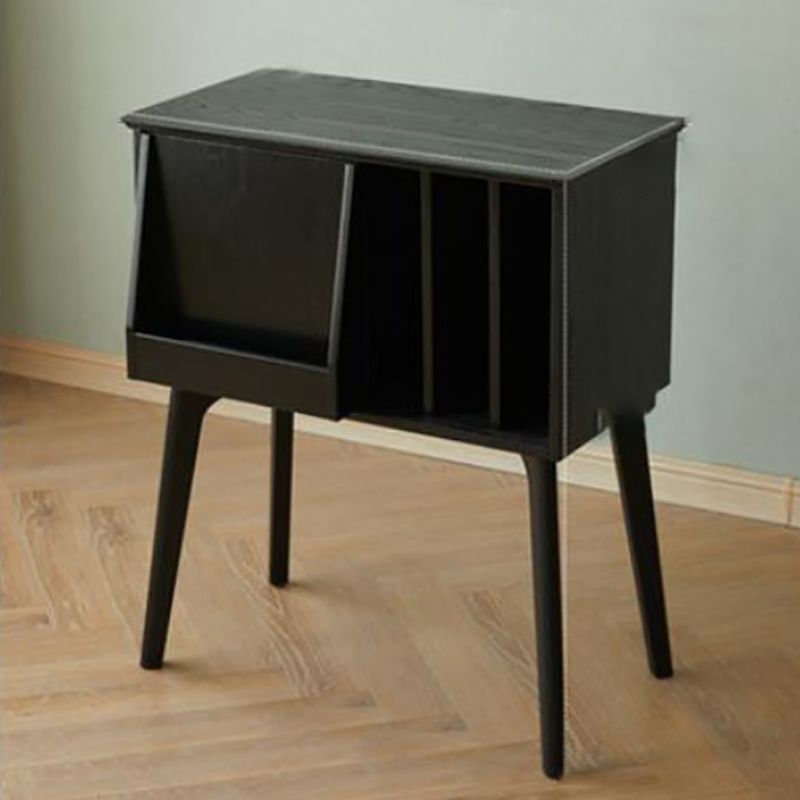 Glam Style Wood Standard Bookcase 25"L Vertical Closed Back Bookshelf