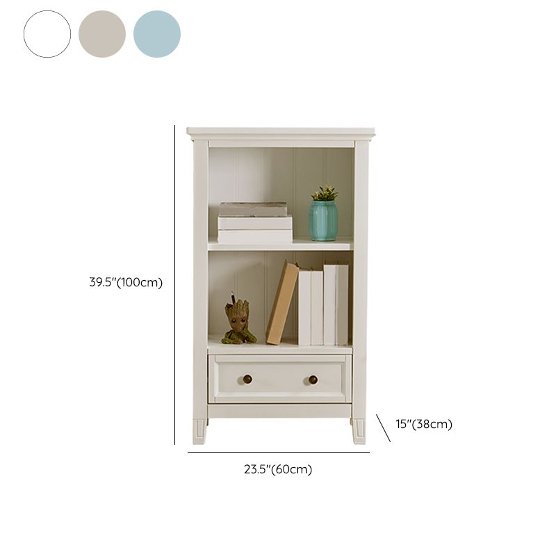 Modern Closed Back Standard Bookshelf Wooden Bookcase with Shelves for Study Room