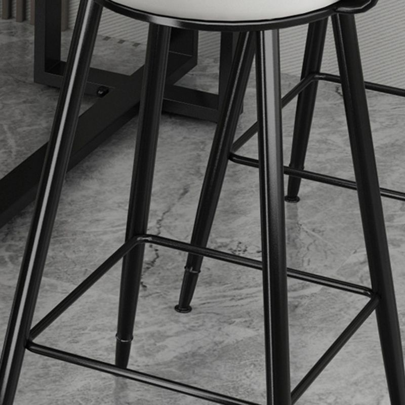 Modern 1/3 Pieces Bar Table Set Rectangle Stone Counter Table with High Stools for Balcony