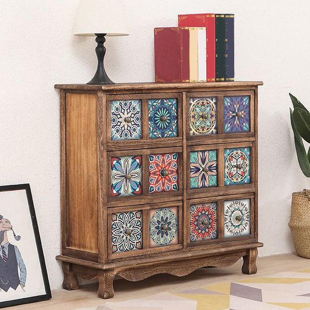 Coastal Storage Chest Dresser Solid Wood Storage Chest with 3/6/8/10 Drawers