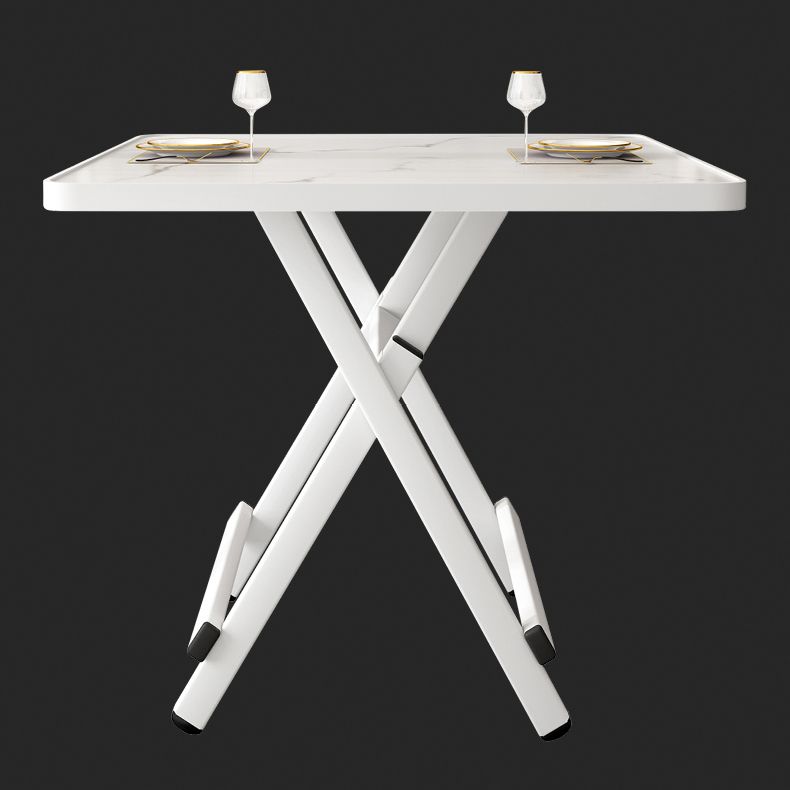 Foldable Solid Wood Dining Room Set of with Double Pedestal Base Dining Room Furniture for Home Use