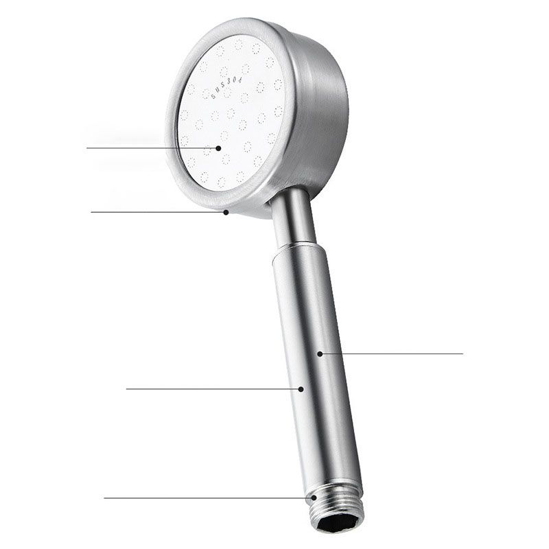 Metal Handheld Shower Head Modern Solid Color Round Shower Heads