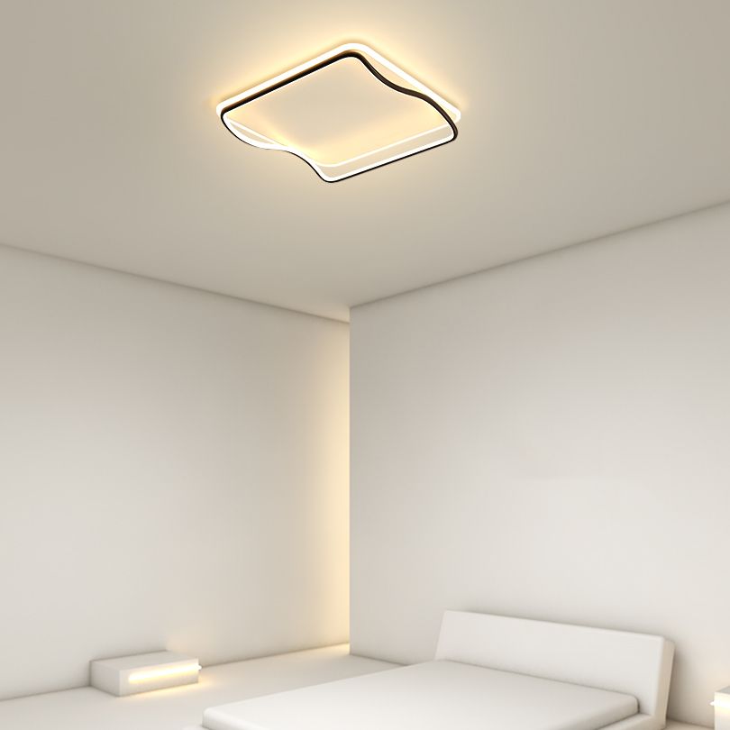 Plafonniers modernes avec abat-jour en silicone Plafonnier LED encastré