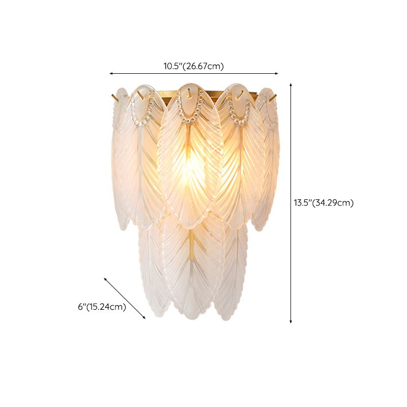 Geometric Sconce Light Fixture Modern Crystal Wall Light for Bedroom