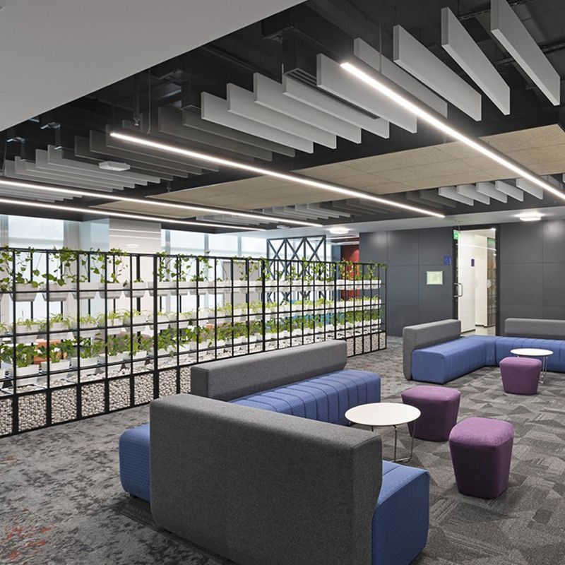 Lámpara de iluminación de la isla de aluminio negro lámpara colgante moderna de 1 luces con sombra de plástico