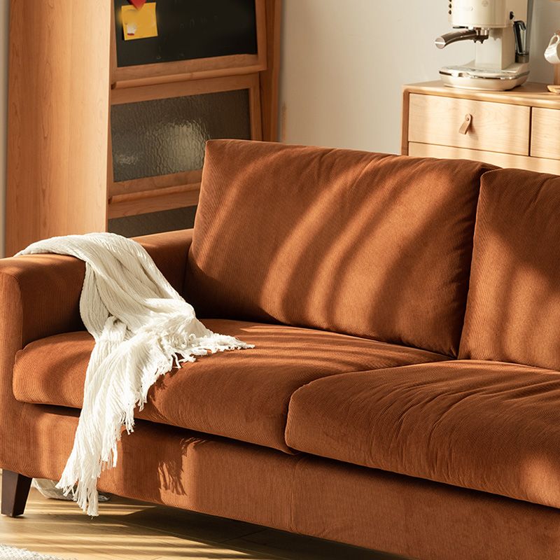 Modernistic Fabric Loveseat with Pillows and Cushion Modern Sofa for Room