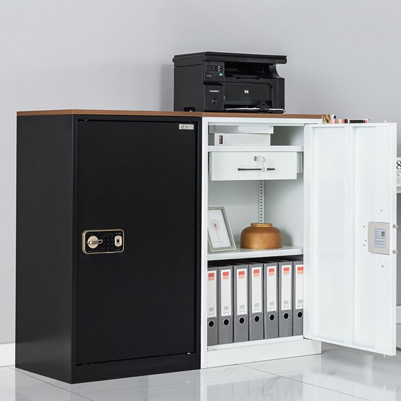 Medieval Modern Cabinet Metal Frame Key Locking File Cabinet