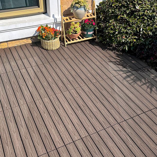 Wooden Deck Plank Outdoor Waterproof Rectangular Outdoor Floor Board