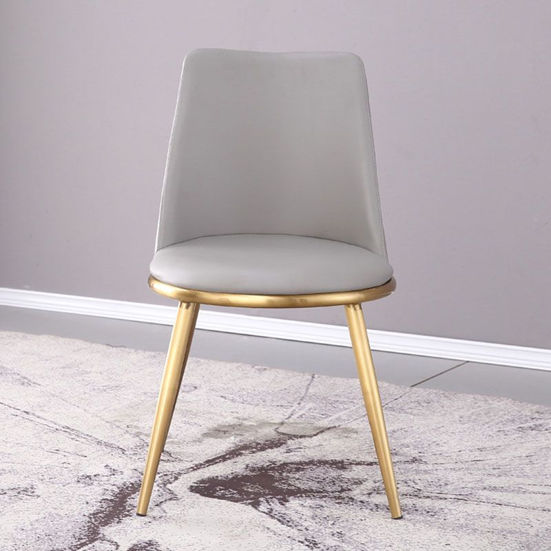 Industrial Parsons Chair Solid Back Kitchen Dining Side Chair