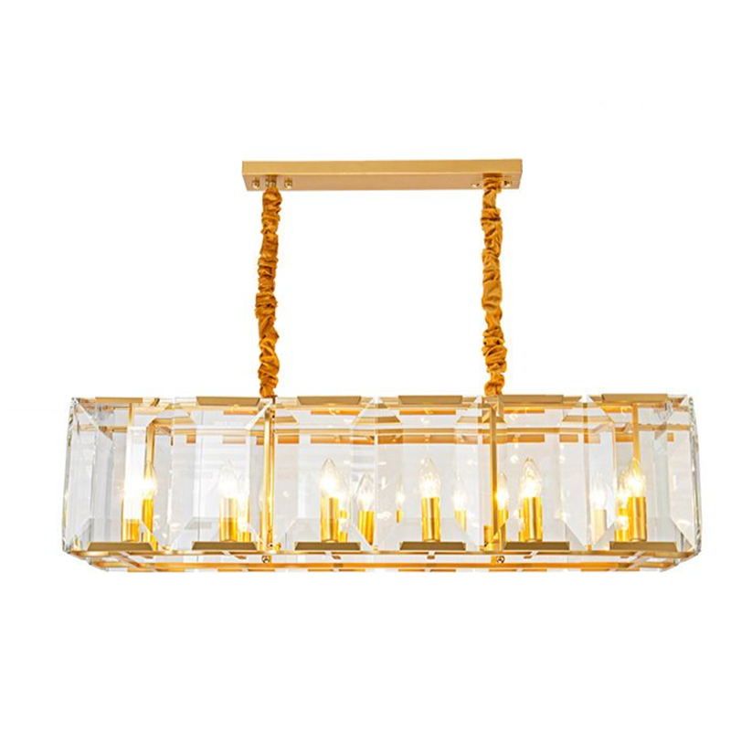 Isla colgante techo colgante iluminación de cristal vestíbulo de dormitorio luz del hotel