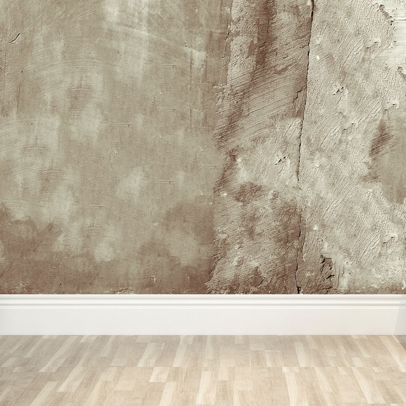 Smooth Big Pastel Mural Cyberpunk Aged Brick Look Wall Covering, Made to Measure