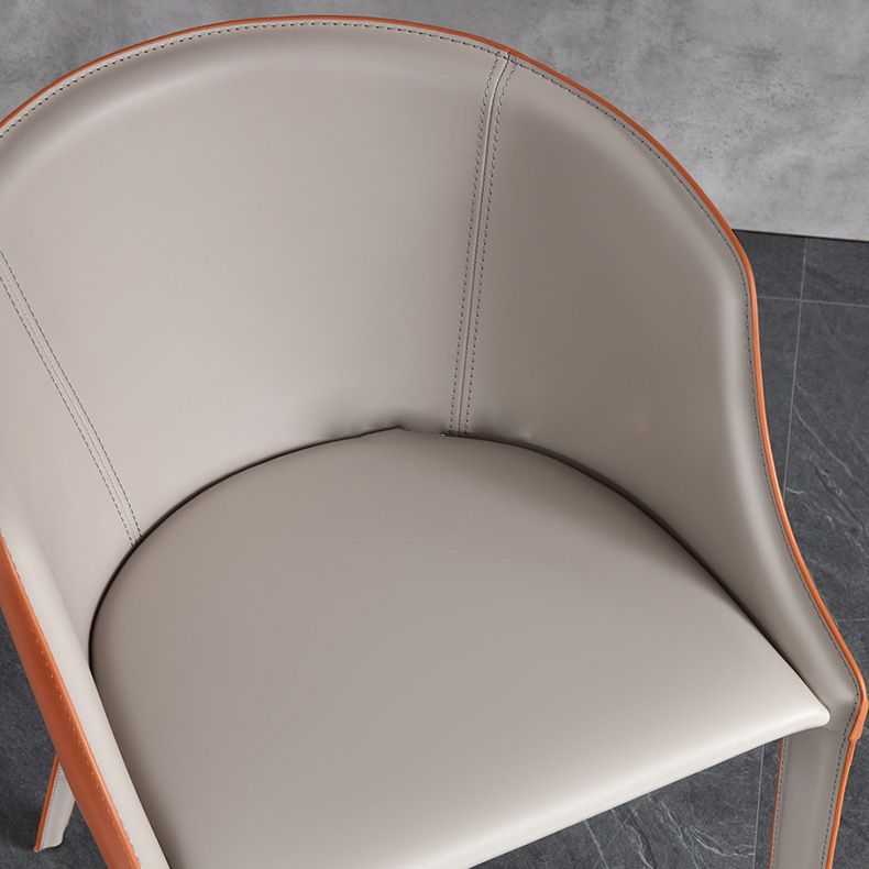 Faux Leather Kitchen Dining Side Chairs Contemporary Metal Side Chairs