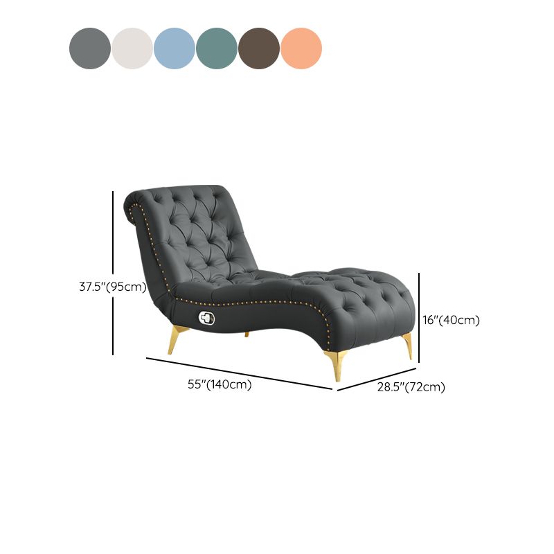 Modern Upholstered Chaise Lounge Couch Armless Chaise Lounge Chair