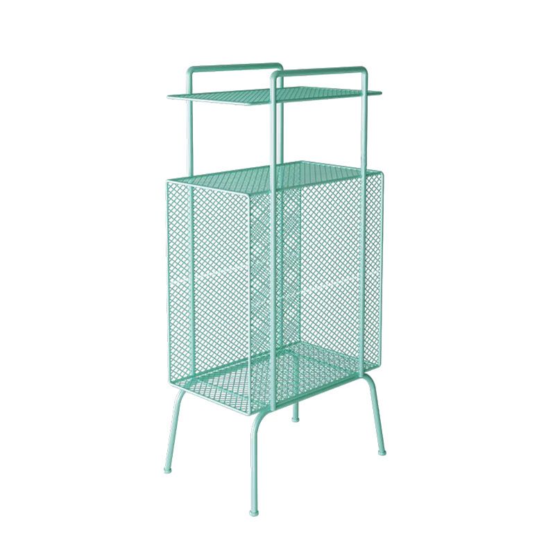 27.5"H Contemporary Style Bookcase Metal Open Back Bookshelf for Home