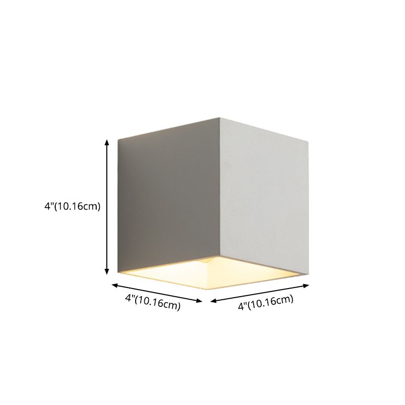 Metalen vierkante wand gemonteerd verlichtingsarmatuur moderne minimalistische stijl wandlichtwagentjes voor woonkamer