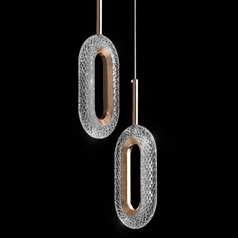Accesorio acrílico de iluminación minimalismo kit de luz colgante para dormitorio