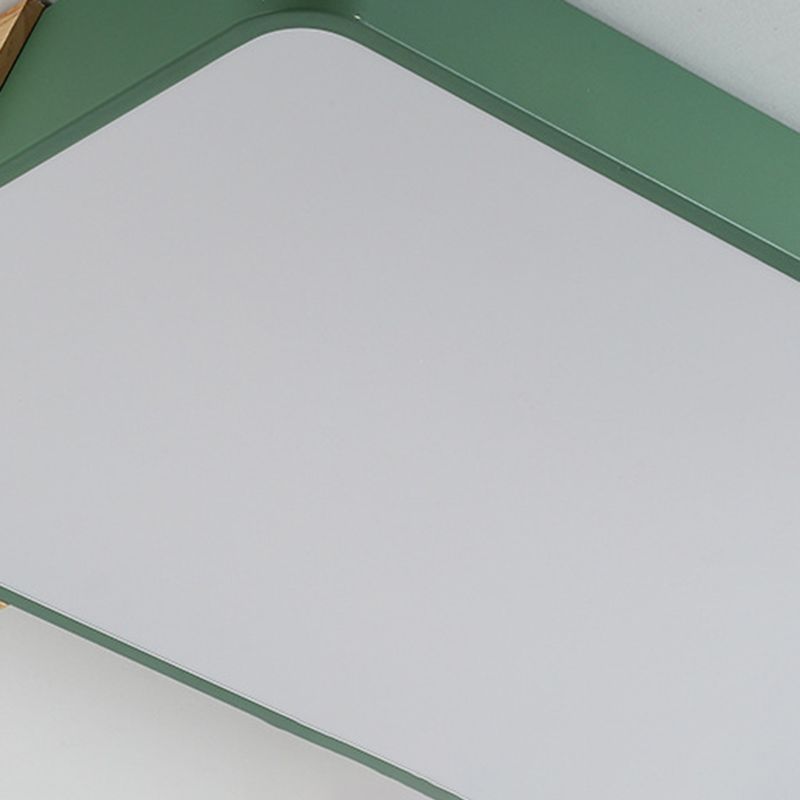 Lámpara de techo LED con forma geométrica, hierro macarrón moderno, 1 luz, montaje empotrado para pasillo de dormitorio