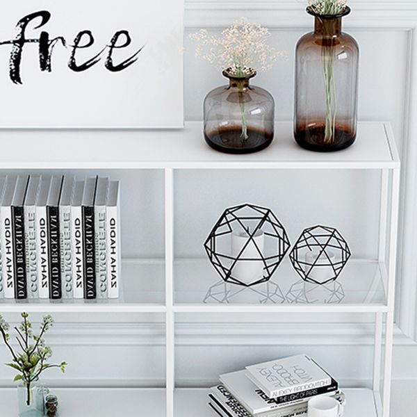 3-Shelf Contemporary Console Accent Table Antique Finish Console Sofa Table in Metal