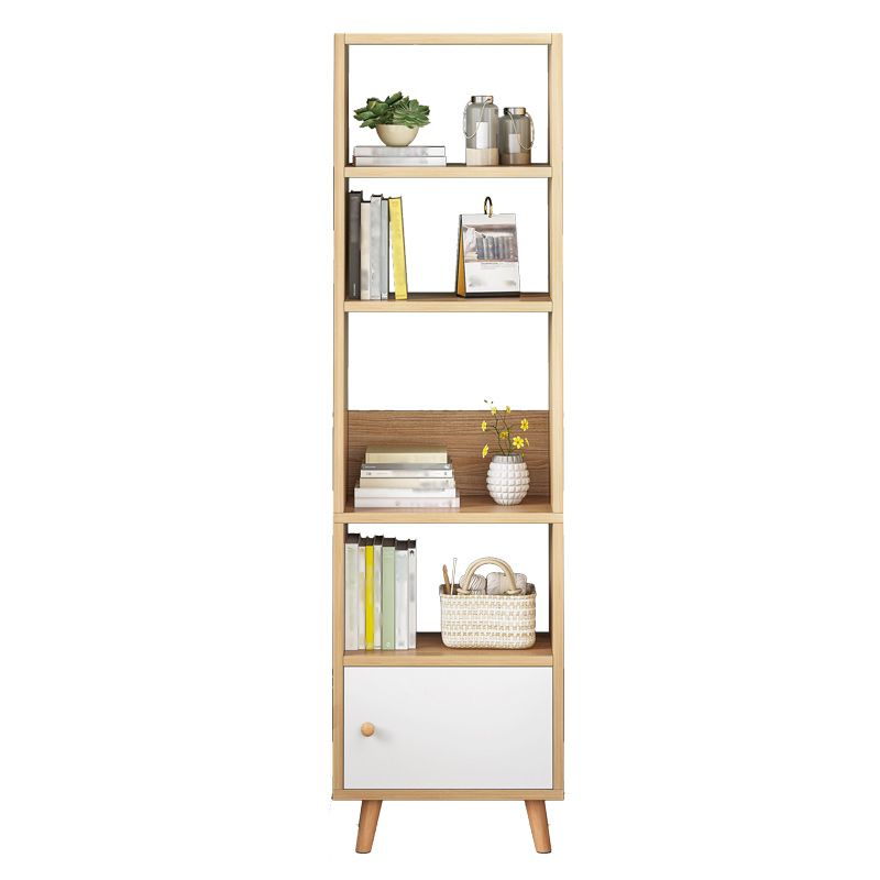 Libreria standard in legno fabbricato scandinavo libreria aperta verticale con porta